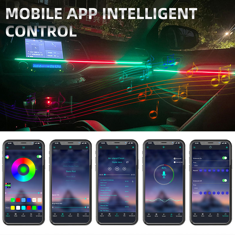 LED Araba Ayak Ortam Işığı 26' - Led Ambient Interior Car Lights App Control incelemesi ve fiyatı