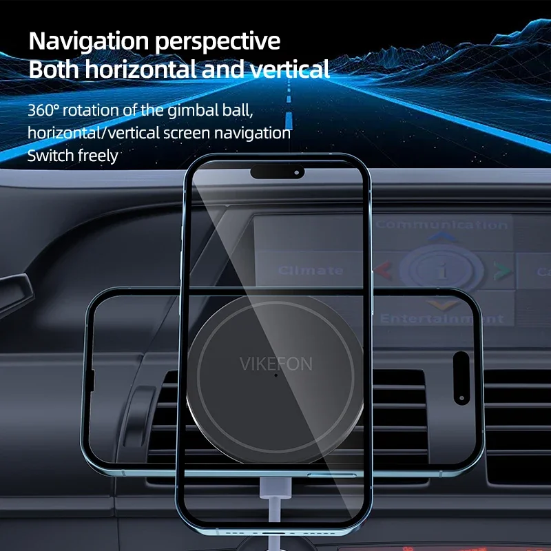 Araba Hava Çıkışı Kablosuz Şar - Magnetic Phone Holder For Car Vent incelemesi ve fiyatı