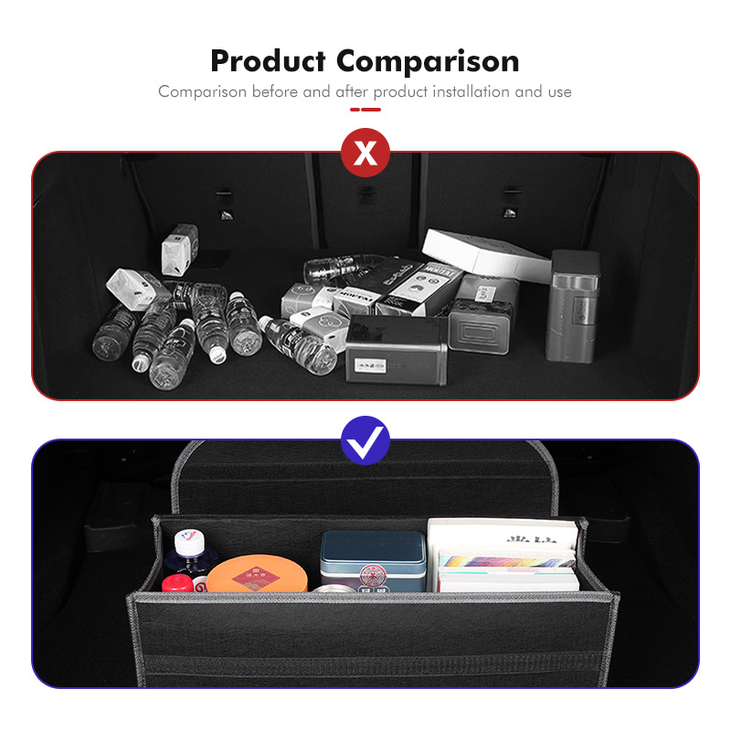Denza Katlanabilir Keçe Araba  - Car Trunk Organizer Foldable Storage Box incelemesi ve fiyatı